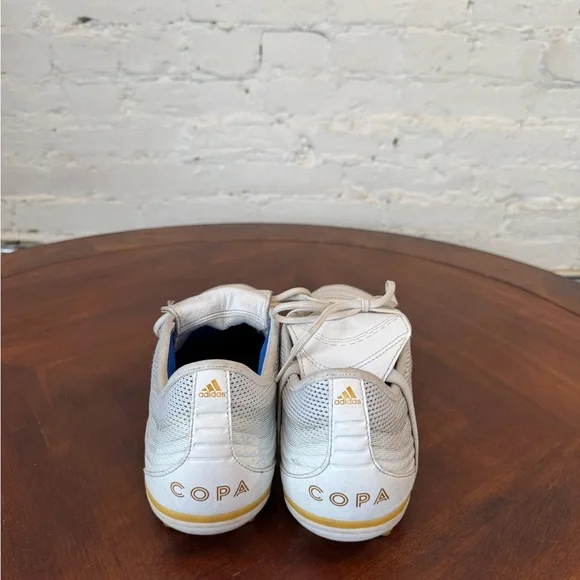 Adidas Copa White and Gold Soccer Cleats - Picture 2 of 3